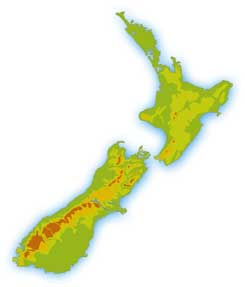 Prime Meat. Handelsgesellschaft mbH - Neuseeland Karte